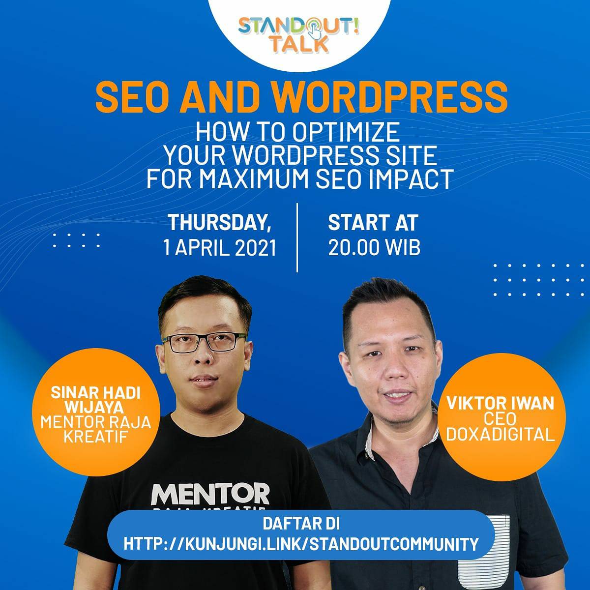 Standout Talk 2021, Sinar Hadi Wijaya